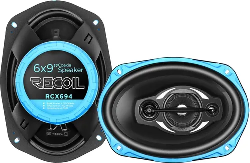 Vista 8 de RECOIL RCX4 Echo Series Sistema de altavoces coaxiales de audio para automóvil de 4 pulgadas