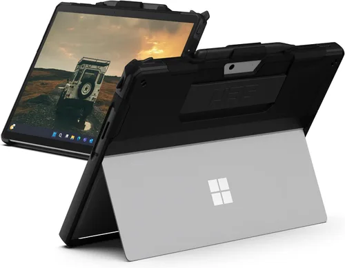 Vista 12 de URBAN ARMOR GEAR UAG - Funda diseñada para Microsoft Surface Pro 11/10/9 con soporte multiángulo y soporte para bolígrafo, compatible con cubierta