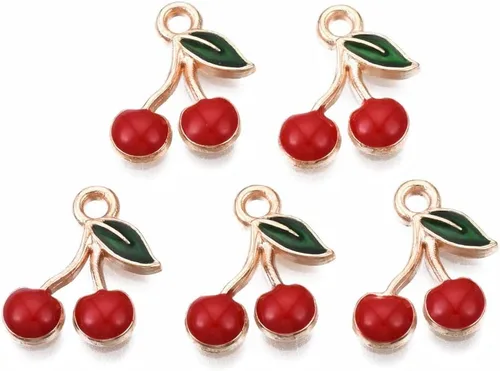 Vista 10 de DanLingJewelry Dijes de esmalte mini colgantes de esmalte para hacer joyas y bricolaje, Metal