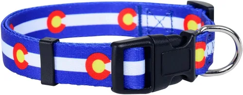 Vista 8 de Native Pup Collar de perro con bandera de Chicago (Chicago, S)