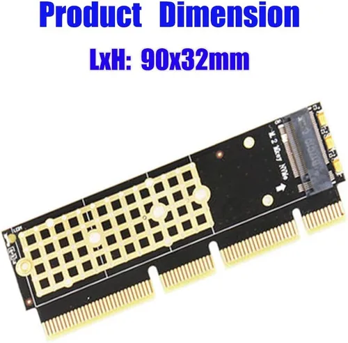 Vista 4 de HLT Adaptador M.2 NGFF NVMe SSD a PCIE 3.0 X16/X8/X4 para servidor 1U/2U y PC de bajo perfil