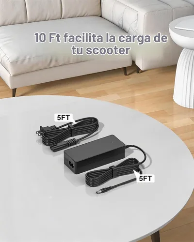 Vista 5 de Cargador de 42 V, 2 A para Cargador de Batería de Scooter EVERCROSS Compatible con EV08E EV08S EV10K EV10K Pro EV10Z Fuente de Alimentación