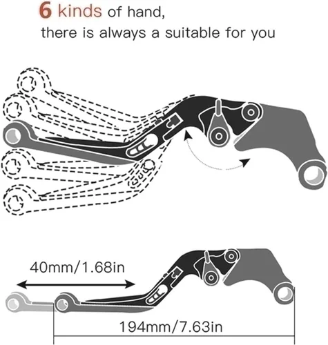 Vista 3 de Palanca de embrague de freno de motocicleta para BMW F650GS F 650 GS 2008-2012 2009 2000 2011 F 650GS Mango Embrague de freno Accesorios