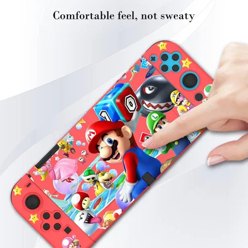 Vista 4 de PERFECTSIGHT Designed for Nintendo Switch OLED Protective Case, Switch OLED Joycon TPU Dockblae Cases for Girls Boys Kids Cute Kawaii Shell for