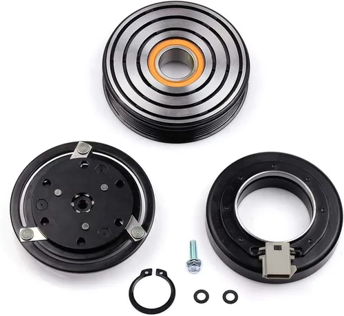 Vista 13 de CCIYU Embrague del compresor de aire acondicionado 2016-2018 para Fiat 500X 2.4L 2015-2021 para Jeep Renegade 2.4L AC Compresor para automóvil