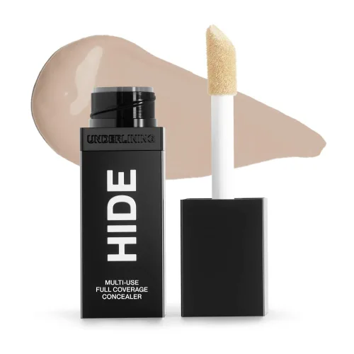 Vista 18 de HIDE Corrector líquido, corrector de cobertura media a completa para imperfecciones, ojeras y cicatrices debajo de los ojos, corrector sin aceite