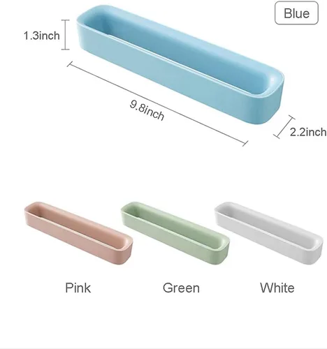 Vista 7 de Zapatero montado en la pared, zapatero colgante para puerta, soportes autoadhesivos para montar en la pared, estante colgante para baño, caja