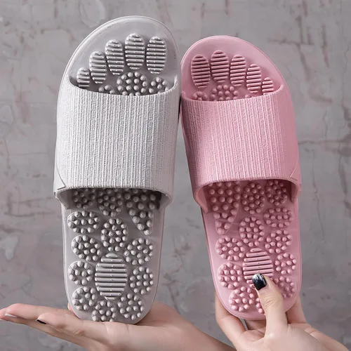 Vista 2 de Acupressure Massage Slippers Therapeutic Reflexology Sandals for Foot Acupoint Massage Shiatsu Arch Pain Relief Non-Slip Massage Shoes for Bath