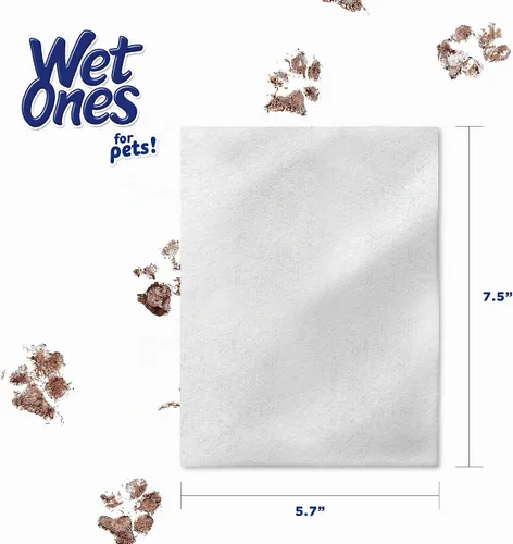 Vista 6 de Wet Ones Toallitas desodorizantes para perros para mascotas, salpicaduras