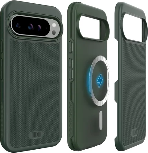 Vista 14 de TUDIA MergeGrip [Compatible con Magsafe] Funda para Google Pixel 7a 2023, [Probada contra caídas de grado militar] Borde elevado para protección