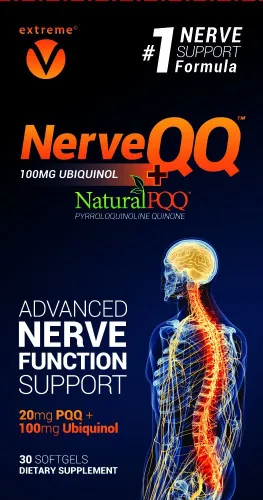Vista 2 de NerveQQ Ultra Advanced Formula Neuropaty Support - # 1 Factor de crecimiento nervioso recomendado (NGF) Salud y función. 100 mg de ubiquinol (QH)