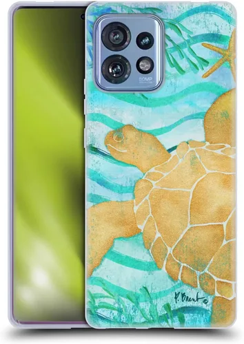 Vista 11 de Head Case Designs Officially Licensed Paul Brent Agate Mermaid Coastal Soft Gel Case Compatible with Moto Edge 40 Pro/Plus 2023