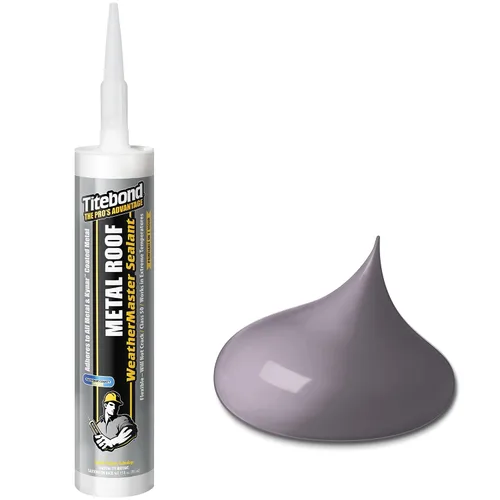 Vista 15 de Titebond WeatherMaster 62411 - Sellador de techo de metal, color gris, 9.5 onzas