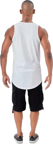 Vista 3 de Remera informal de jersey, sin mangas, lisa, básica (talles hasta 3XL, varios colores), para hombre.