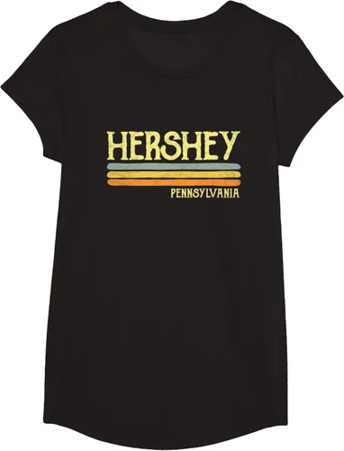 Vista 6 de Camiseta vintage de regalo de recuerdo de Hershey Pennsylvania PA, Negro, S