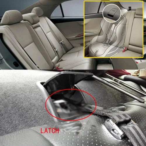 Vista 4 de Correa de interfaz general para asientos de pasajeros de coche, con el conector de la correa del asiento del coche, paquete de 1