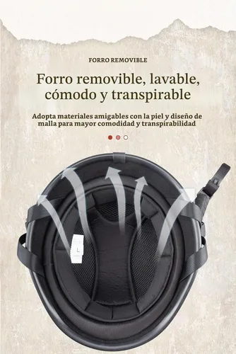 Vista 5 de Casco de motocicleta estilo alemán, medio casco con carcasa de media concha para motocicletas Chopper Cruiser