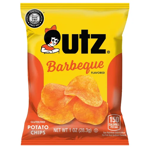 Vista 4 de Utz Papas fritas para barbacoa, 1 onza (paquete de 60), papas fritas crujientes hechas de papas frescas, aperitivos individuales crujientes