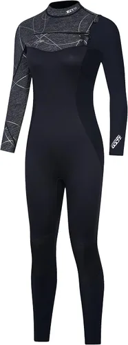 Vista 9 de Trajes de neopreno para hombres y mujeres, traje húmedo con cremallera en el pecho para agua fría, guante de cuerpo completo de 0.036 pulgadas
