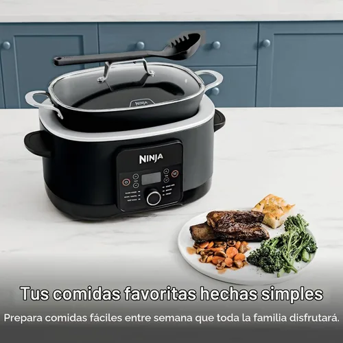 Vista 2 de Ninja® Olla Multiusos 12-en-1 PossibleCooker™ PLUS 8.5 cuartos - Cocina Múltiple Sous Vide y Fermentación Olla de Cocción Lenta, Horno Holandés