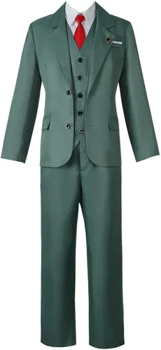 Vista 8 de TAEULIM Loid Forger - Disfraz de cosplay Loid Forger, uniforme completo de Halloween para hombre