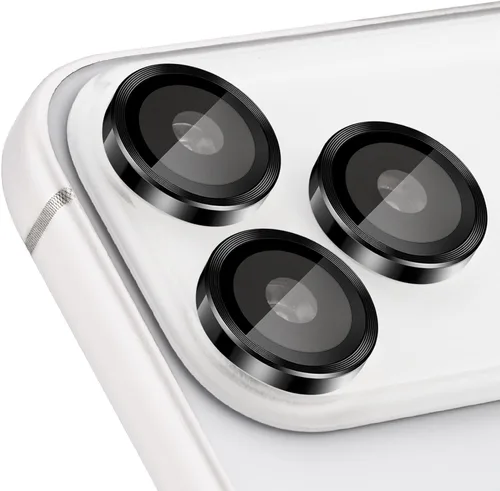 Vista 9 de Protector de Lente de Cámara para iPhone 17 Pro/17 Pro Max, Protector de Cámara de Vidrio Templado Individual con Bandeja de Instalación Compatible