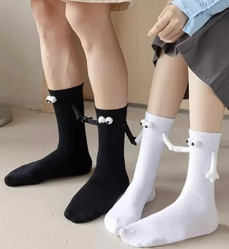 Vista 2 de Eszeifx Calcetines magnéticos de mano para adultos y niños, calcetines a juego para parejas, amigos, familia