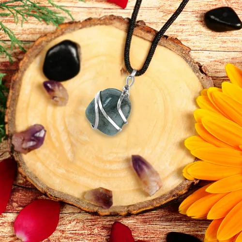 Vista 119 de PYOR Collar con colgante curativo de Reiki de cristal, gemas de buena suerte, prosperidad, riqueza, piedras preciosas naturales, collares de buena