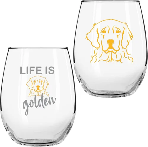 Vista 7 de On The Rox Corgi Gifts - Corgi B*tts Drive Me Nuts - Juego de 2 copas de vino sin tallo de 15 onzas