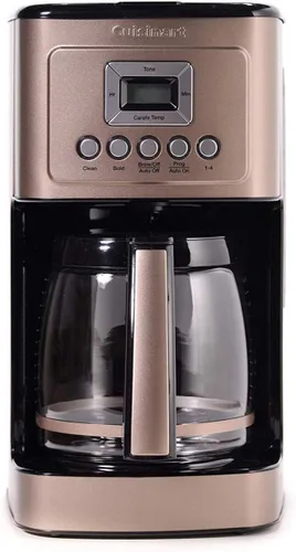 Vista 10 de Cuisinart Cafetera de 14 Tazas, Máquina de Café Programable PerfecTemp con Jarra de Vidrio, Configuración de 1-4 Tazas, Control de Fuerza de Acero