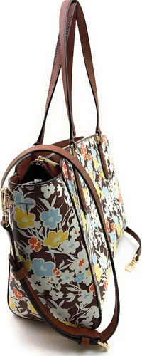 Vista 4 de Tory Burch Emerson - Bolso pequeño con cremallera superior estampada Reverie Reverie