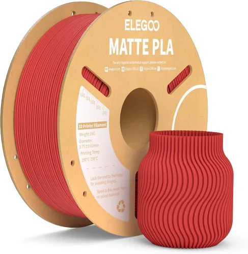 Vista 37 de ELEGOO Paquete de filamento de impresora 3D PLA mate 22 lbs 0.07 in