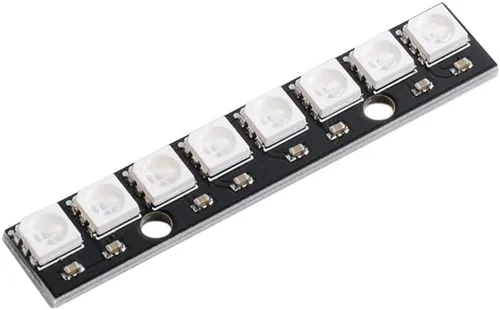 Vista 6 de Anillos LED RGB de 7 bits 7 X WS2812B 5050 Luz de lámpara con controladores integrados direccionables individualmente para Arduino Raspberry Pi