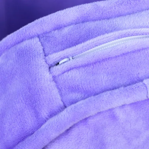 Vista 7 de Getifun Sofá cama para mascotas, sofá de terciopelo con cojín extraíble lavable para perros pequeños y gatos (morado)