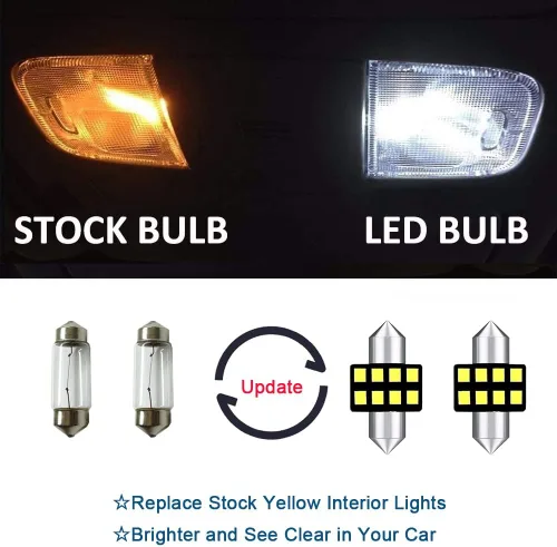 Vista 2 de AWALITED Juego de 8 bombillas LED Impreza WRX para interiores ultra brillantes para Subaru WRX, WRX STI, Impreza 2004-2018 2019 2020 2021 Subaru