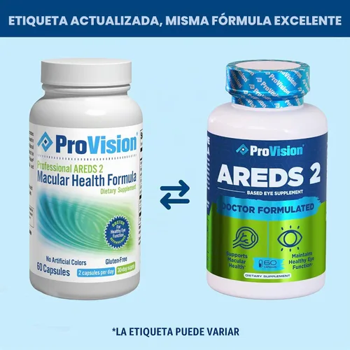 Vista 5 de ProVision AREDS 2 Vitaminas para los ojos – Mejora la visión – Complejo de luteína y zeaxantina Visión – 60 cápsulas de suplemento ocular