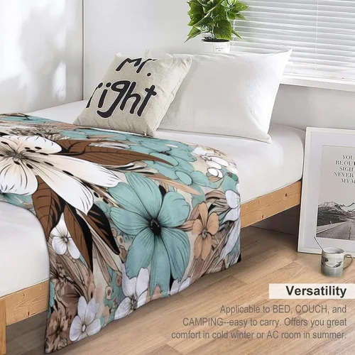 Vista 5 de Manta de franela de forro polar para sofá, cama, oficina, para niñas, regalo de cumpleaños y San Valentín