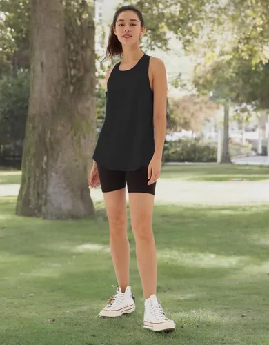 Vista 7 de sissycos Camisetas deportivas sin mangas con espalda cruzada para mujer, ajuste holgado