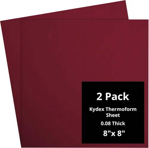 Vista 55 de Kydex Sheets - Solid Color DIY Kit for Crafting Holsters, Sheaths, and Mag Pouches - (8x8, 8x12, 12x12), Premium Thermoform Sheets - Thick, Durable