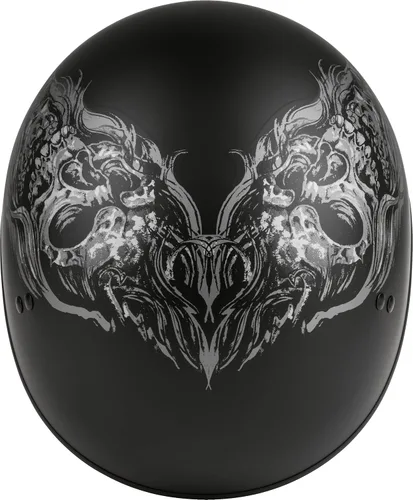 Vista 3 de GMAX HH-65 Naked DOT aprobado medio casco para motocicleta, ciclomotor, scooter y más