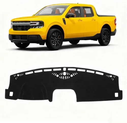 Vista 52 de KUST Funda negra para salpicadero compatible con Tesla Modelo Y Modelo 3 2017-2023, accesorios para el modelo Y Modelo 3, tapete antideslizante