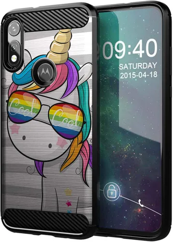 Vista 23 de CasesOnDeck - Funda compatible con Motorola Moto E (2020), diseño delgado, flexible, elegante, de protección contra golpes, funda de poliuretano