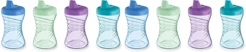 Vista 9 de NUK Gerber GraduatesFun Grips - Vasos para sorber con boquilla dura (surtido, paquete de 4), 10 onzas