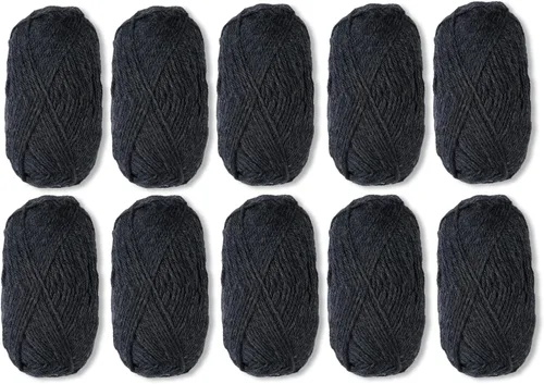 Vista 17 de Knit Picks Wool of the Andes Tan - Paquete de hilo de lana 100% para tejer Almendra