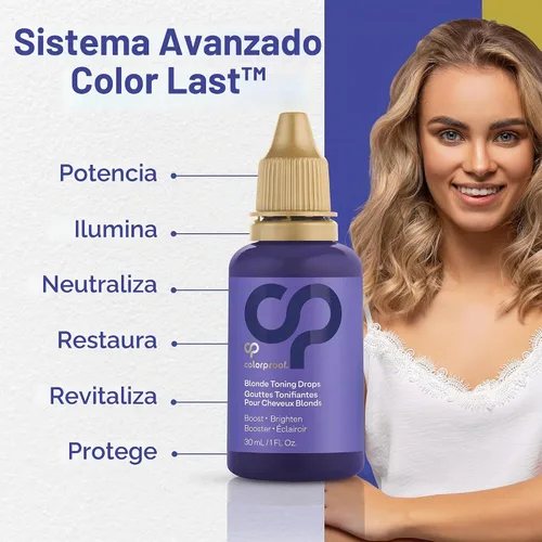 Vista 7 de Colorproof Toning Drops - Tóner para cabello rubio con aroma a cítricos, jazmín y leche de coco, altamente pigmentado, tóner instantáneo