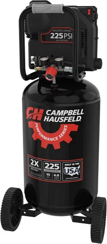 Vista 7 de Campbell Hausfeld Compresor de aire vertical C151CH de 15 galones, 225 PSI