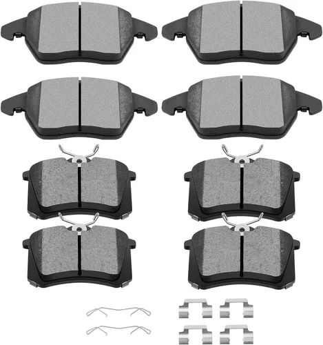 Vista 19 de SCITOO Juego de pastillas de freno de cerámica delanteras y traseras D374 D465 para Acura CL 1997-1999, Honda Civic 2002-2003 2006-2011, para Honda