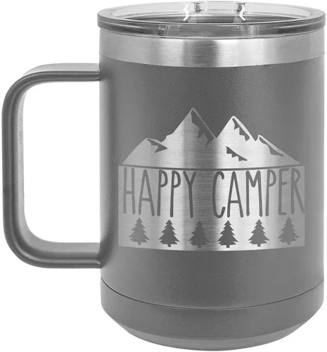 Vista 5 de ONLYGIFTS - Taza de café con tapa deslizante (13.0 fl oz), color azul