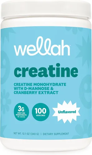 Vista 15 de Wellah Creatina para mujer (Blue Hawaii) 50 porciones, 0.11 onzas por porción Con diente de león y extracto de arándano