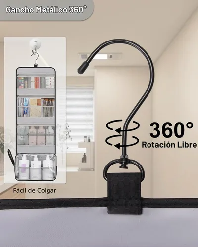 Vista 2 de Relavel Neceser colgante para viajar, 01 Negro, XL